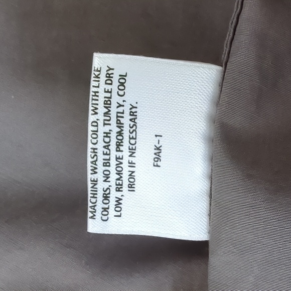 EILEEN FISHER I Classic Lightweight Grey Hooded Wrap Jacket Raincoat, L - Picture 12 of 15